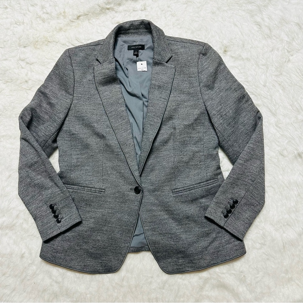 Ann Taylor Elegant Gray Blazer
